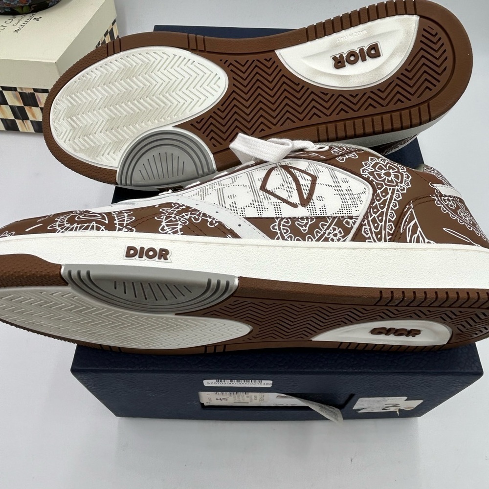 Men's Dior B 27 low Paisley sneakers size 45 made in Italy - Picture 12 of 12